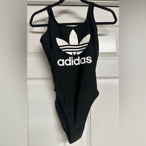 adidas Black and White One Piece Swimsuit